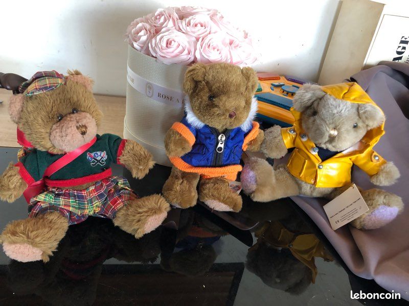 Lot De Deux Ours En Peluche Vintage - Teddy Bears Anciens