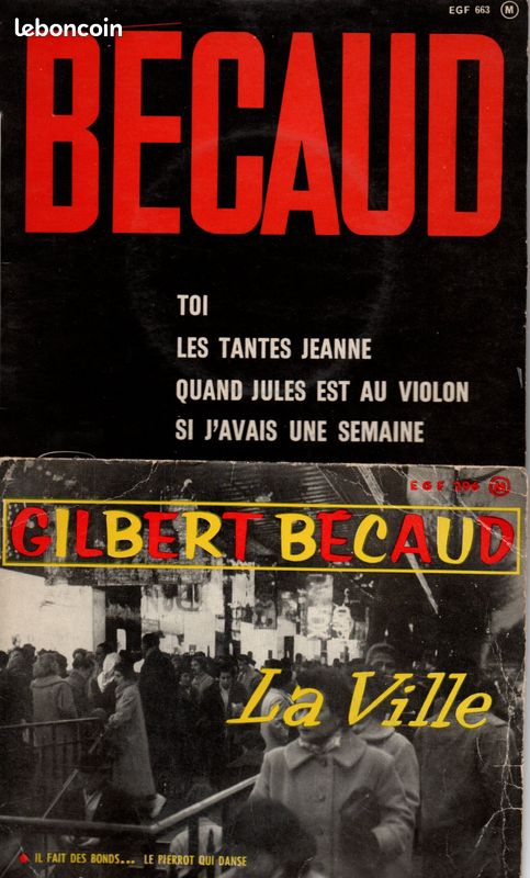Disques 45 Tours de Sheila Richard Anthony Gilbert Bécaud (image 1)
