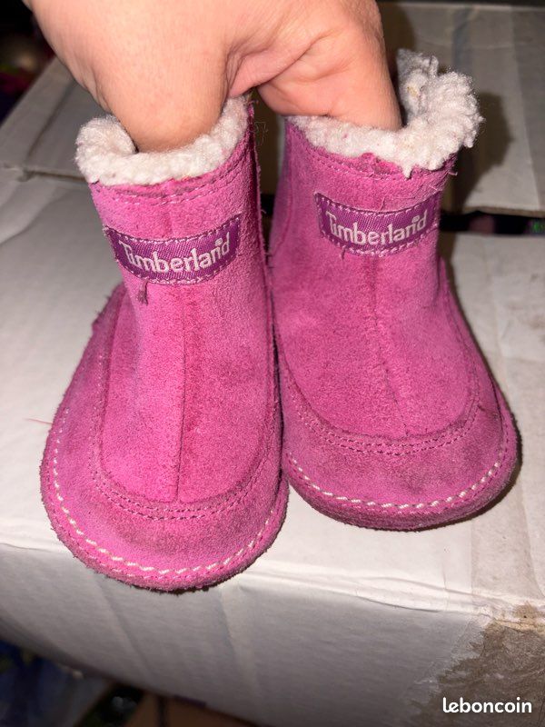 Chaussures/ bottines Timberland rose fushia (image 1)