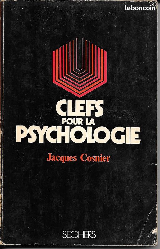 "Clefs pour la psychologie". Jacques Cosnier - Editions Seghers (1971) (image 1)