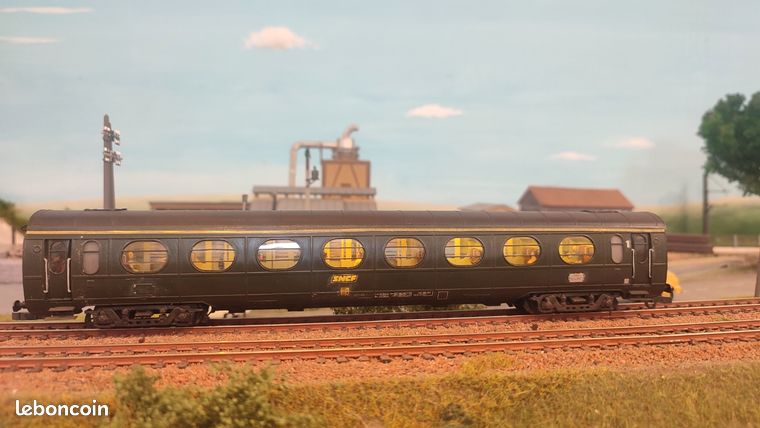 Voiture Saucisson SNCF Ex-Etat Loco-Diffusion – Échelle O (0) – Laiton – Modélisme