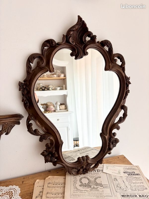 Grand miroir et sa console (image 2)