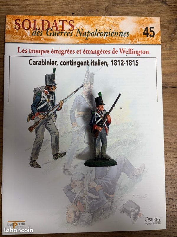 Soldat De Plomb 90mm – Carabinier Infanterie Légère 1er Empire 1804, Peint à La Main