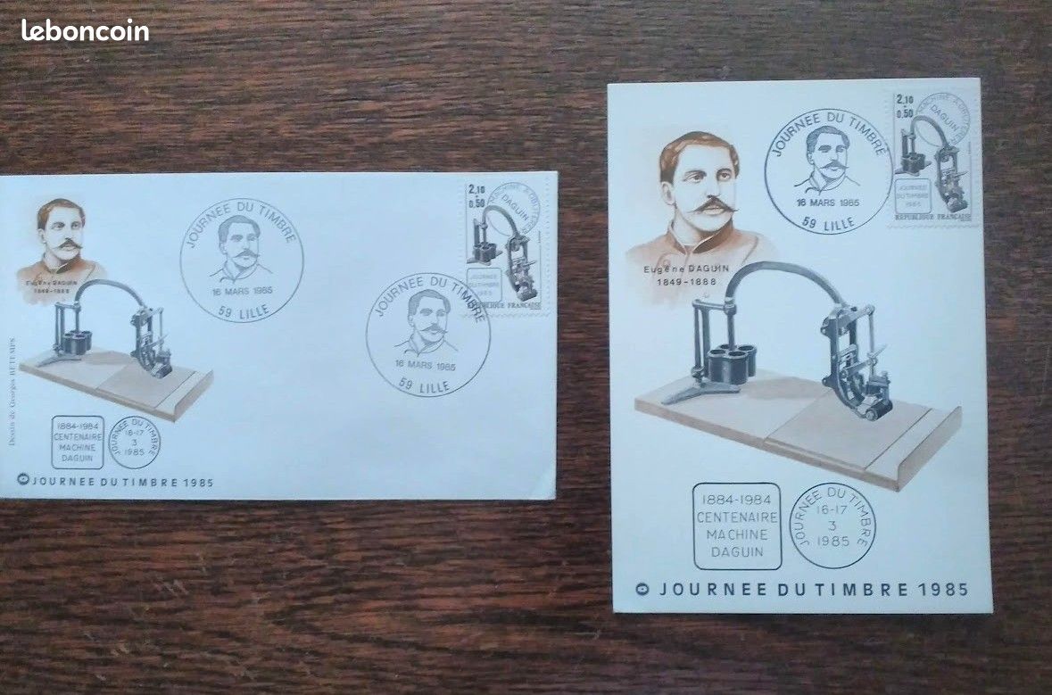 Carte postale et enveloppe premier jour d'émission 1985 (image 1)