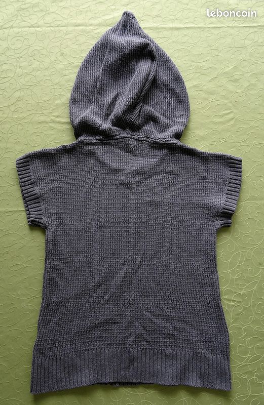 Pull capuche manches courtes TEDDY SMITH Vet13 (image 2)