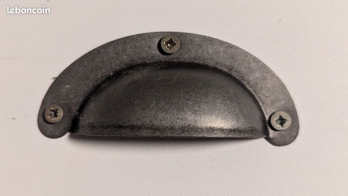 Poignée acier gris : lot de 2 (image 1)