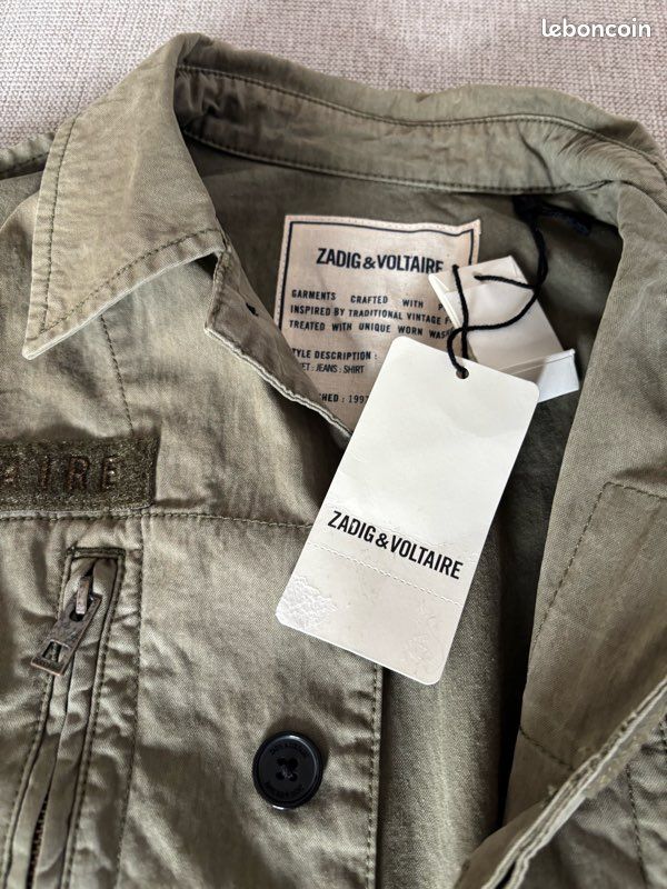 Veste Militaire Camouflage Zadig & Voltaire Taille S - Coton Vert