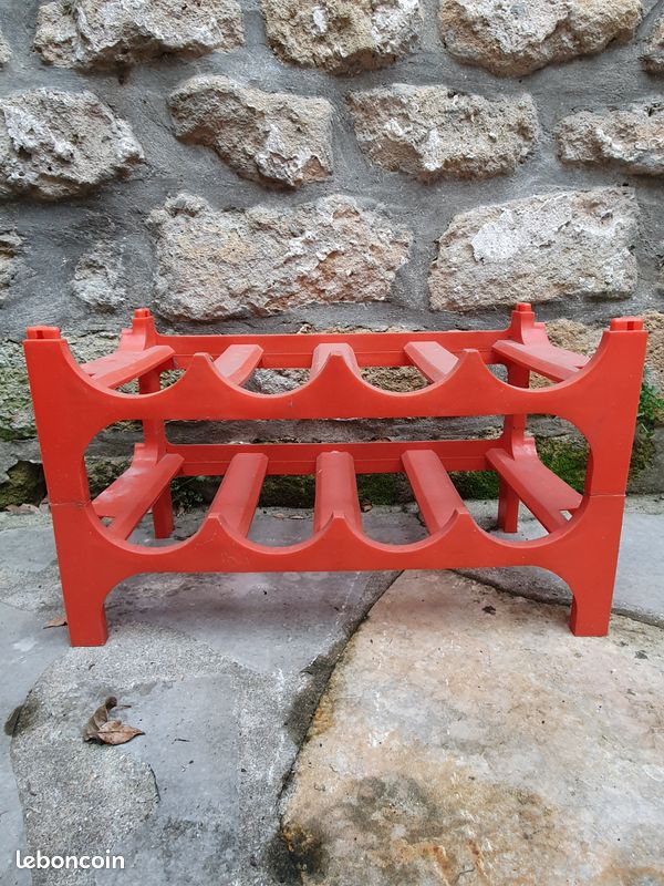 Casier à bouteilles vintage orange (image 3)