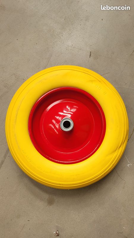 Roue de Brouette Increvable 3.50-8 260Kg + Axe Ø 20mm (image 3)