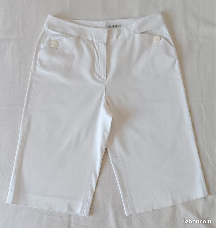 Bermuda blanc 1 2 3 taille 40 (image 1)