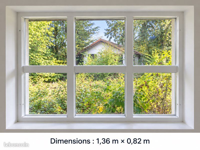 Fenêtres bois double vitrage blanches – plusieurs dimensions (image 5)
