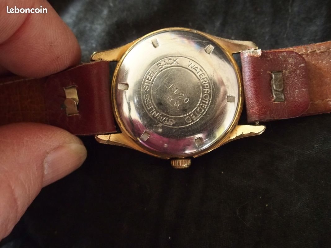 Montre Bracelet Vintage Homme Verbel Automatic - Calendographe, Ancre, 17 Rubis, Style Classique