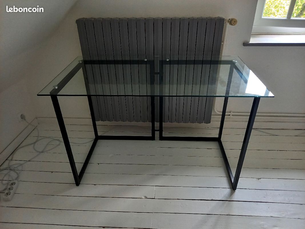 Bureau dessus verre (image 3)