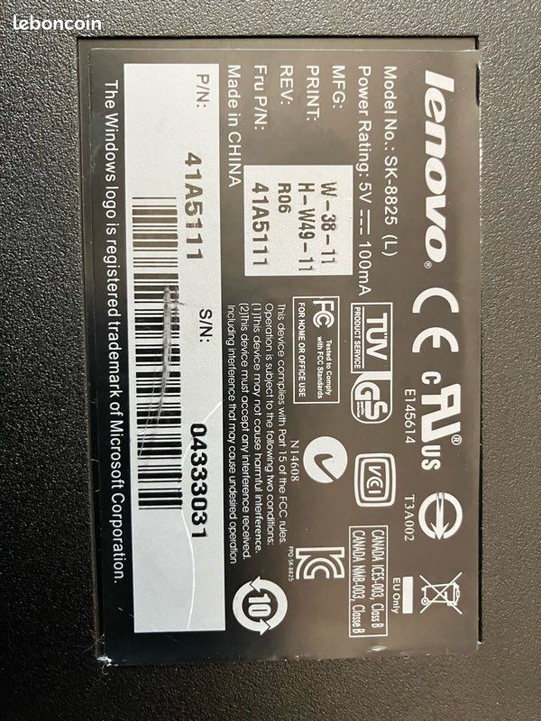 Clavier LENOVO (image 2)