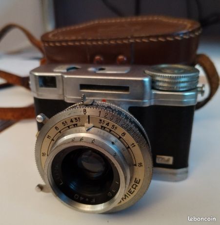 Appareil Photo Argentique Compact Eljy Lumière 1938 - Format 24mm, Objectif Manuel, Vintage
