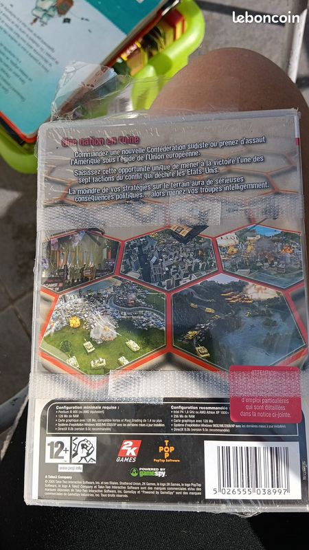 Jeu XBOX SHATTERED UNION Neuf - Version Française PAL, édition 2K Games, Manuel Inclus