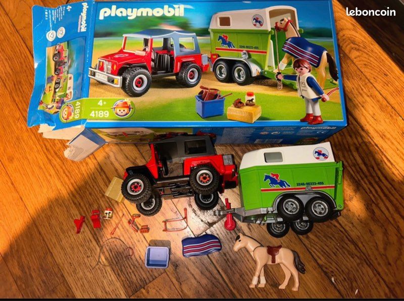 Playmobil van équitation cheval cavalier (image 3)
