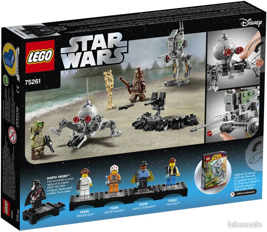 LEGO 75261 Star Wars - Clone Scout Walker - Édition 20ème anniversaire Neuf état irréprochable (image 2)