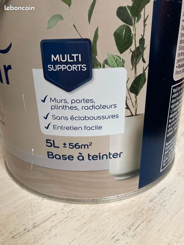Peinture 5L satin base white (image 2)