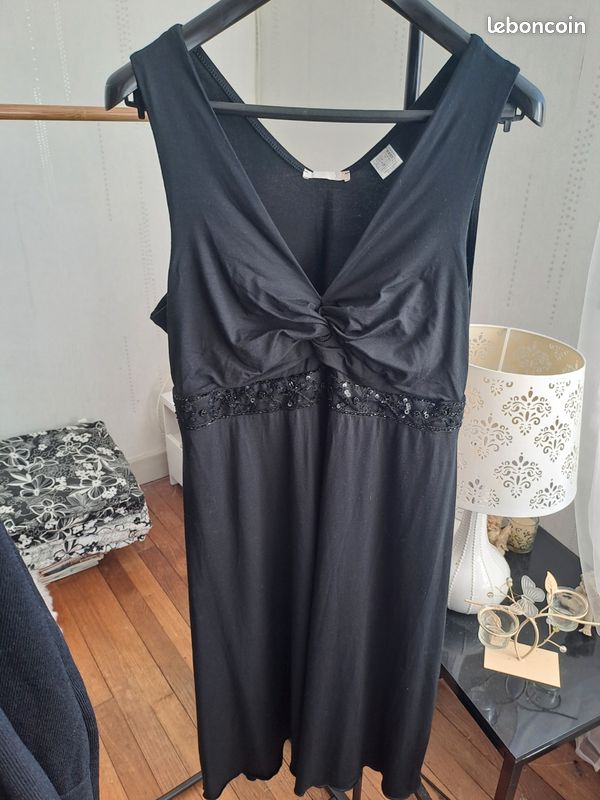 Robe de soirée noire T48 La Redoute Vêtements