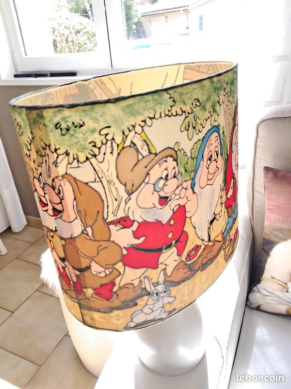 Belle lampe sur pied en bois peint (image 2)
