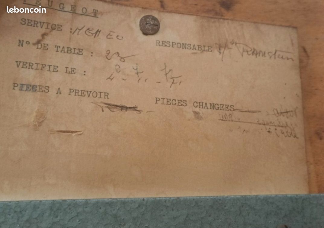 Table à dessin d'architecte Peugeot 1975 + Tecnigraphe - Bureau d'études (image 2)