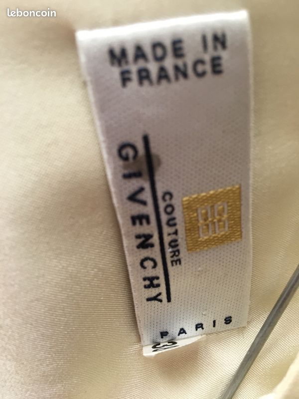 Robe GIVENCHY COUTURE drapée droite T38 NEUVE vintage années 90 (image 3)