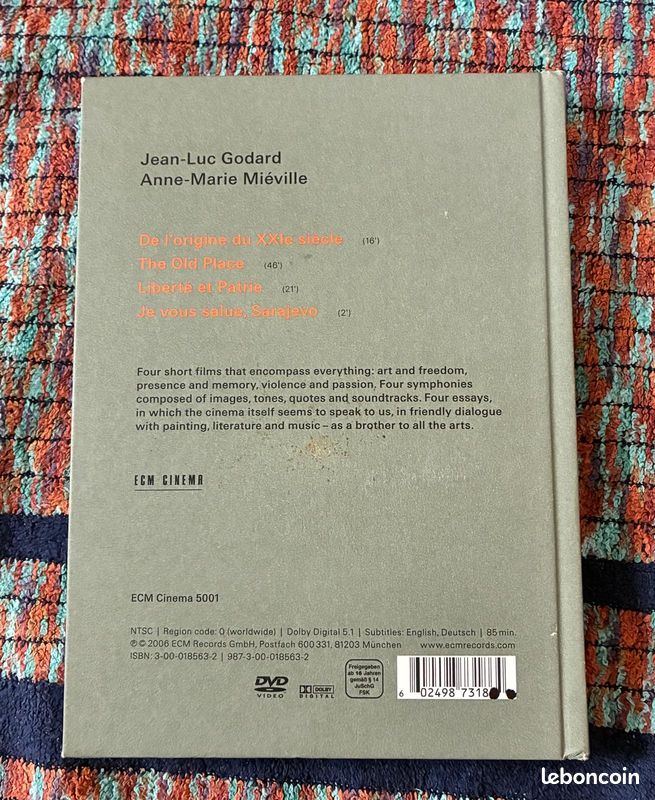 DVD / LIVRE - JEAN-LUC GODARD - Four Short Films - ETAT QUASI NEUF (image 8)