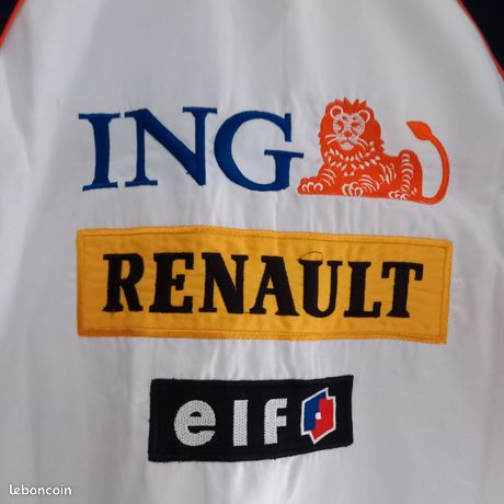 Chemise Vintage Renault F1 Team By Kappa - Taille L, Manches Courtes, Coton