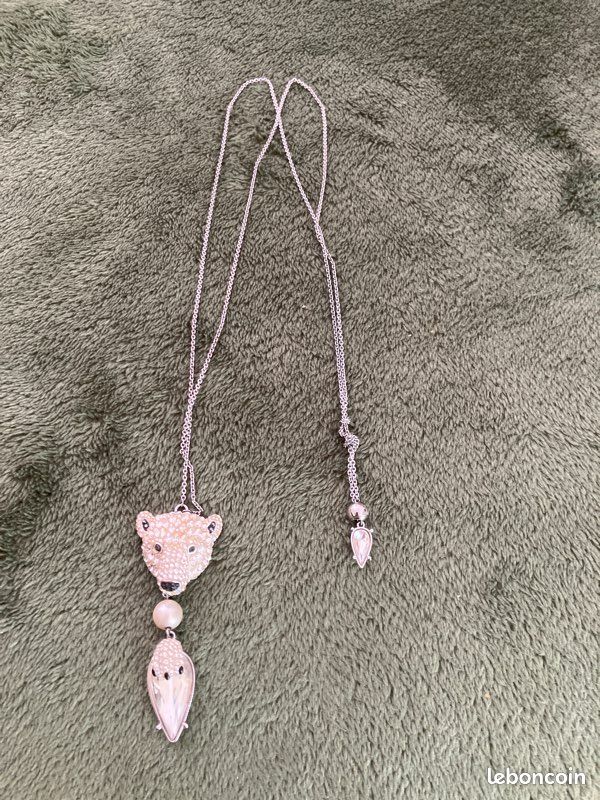 Bola MAMIJUX Pendentif Ours Avec Chaîne En Acier - Collier Grossesse Son Apaisant Pour Bébé