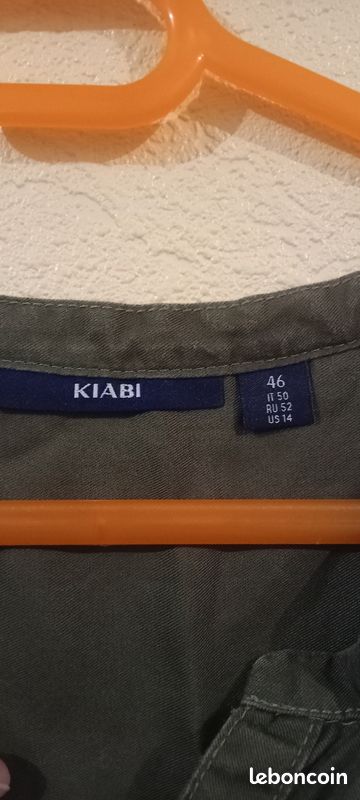 Tunique / robe vert kaki (image 4)