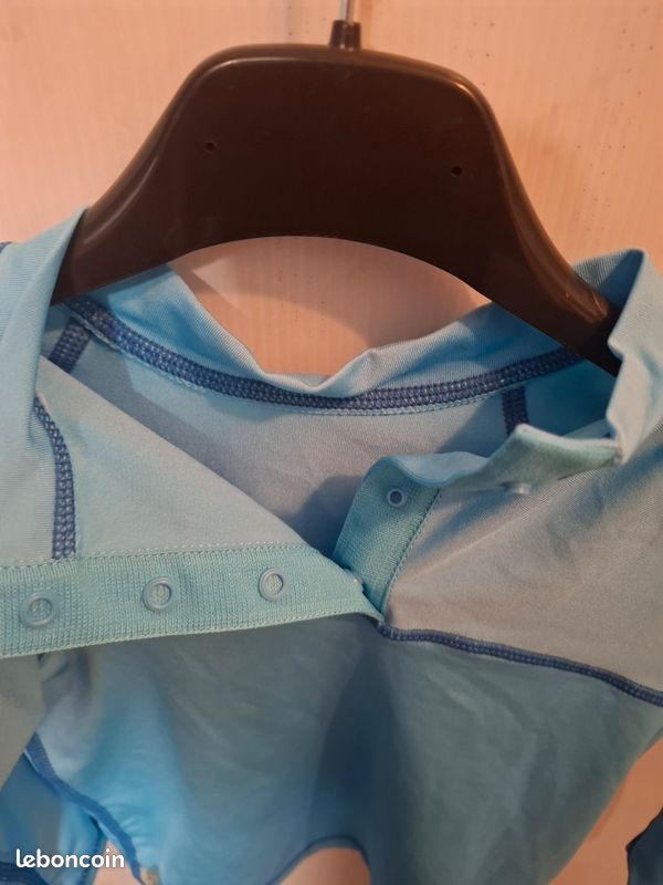 Haut anti-UV bleu natation enfant Tribord 12mois 74/80cm (image 4)