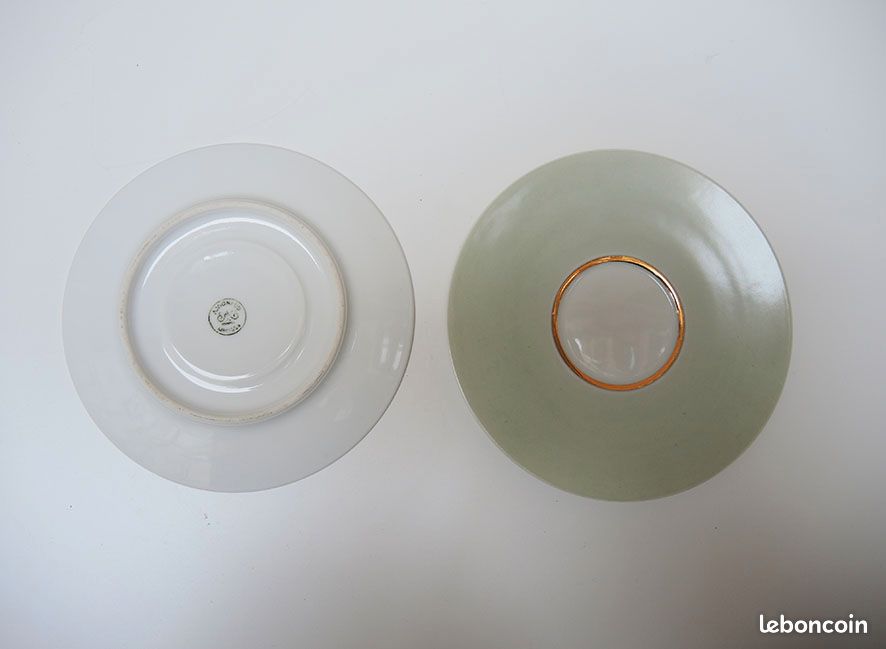 10 Anciennes Sous-Tasses A. Vignaud Limoges (image 3)