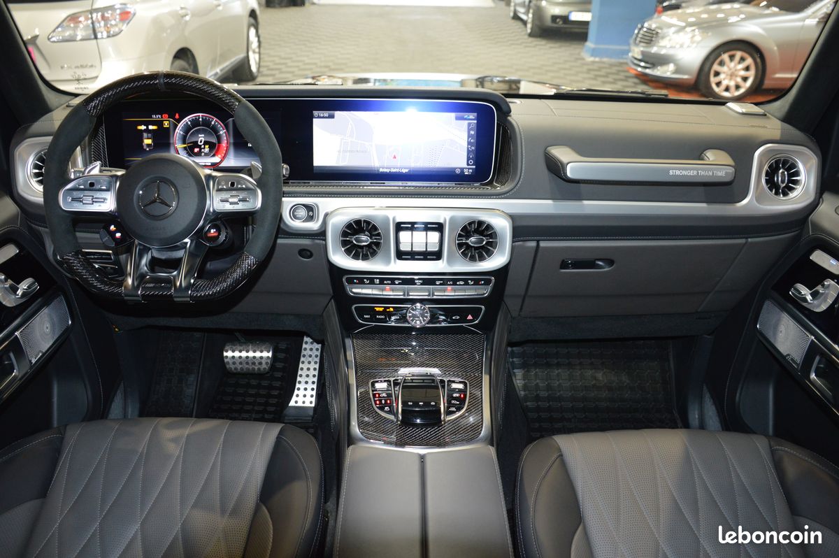 MERCEDES CLASSE G IV 63 AMG V8 585 EDITION LIMITEE STRONGER THAN TIME-35.980km-1ère Main-Origine France-Burmester-Sièges AMG Chauffants/Ventilés/Massants-Pack Carbone-CarPlay-Etat Neuf-Rare (image 4)