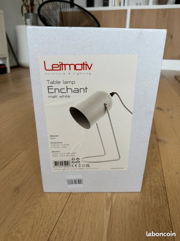 Lampe de bureau blanche (image 3)