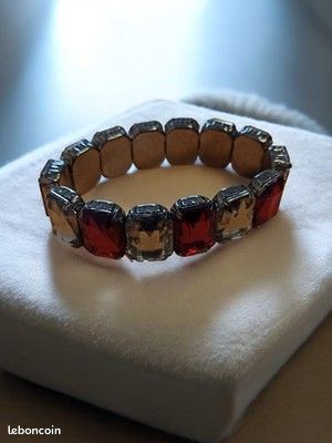 Bracelet Rétro Vintage Fantaisie - Bijou Ancien Pour Collection - Occasion Bon état