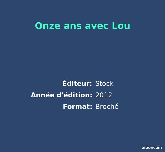 Onze ans avec Lou (image 2)