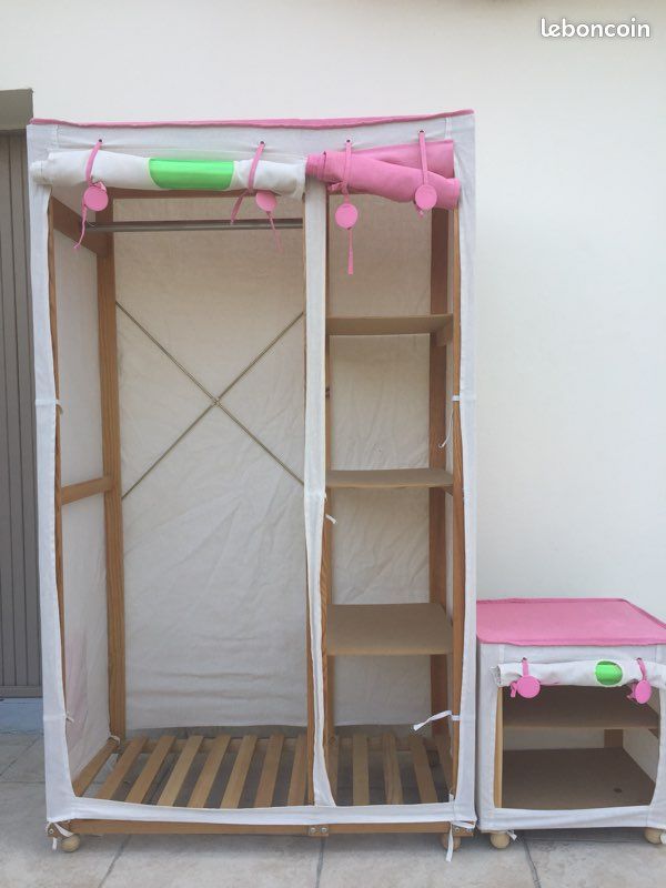 Penderie et table de chevet fille Vert Baudet (image 3)
