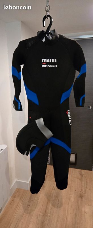 Combinaison De Plongée Mares Pioneer 7mm Femme - Tailles 36 à 44 - Avec Bonnet