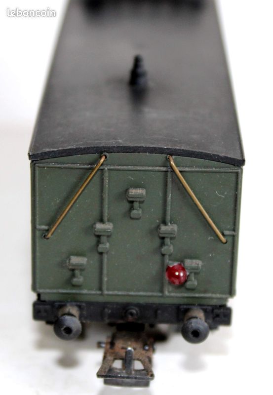 Wagon MMM RG HO - Compartiment à Guérite, Voiture Voyageur 1e Classe SNCF (A4, Vintage France)