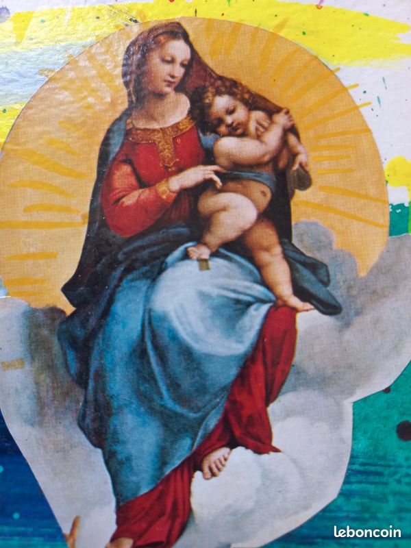 Peinture signée - Superman and Madonna - 2015 (image 3)