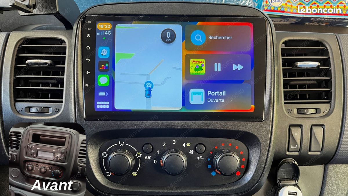 Autoradio GPS tactile pour RENAULT CLIO 4 / CarPlay - Android Auto (image 4)