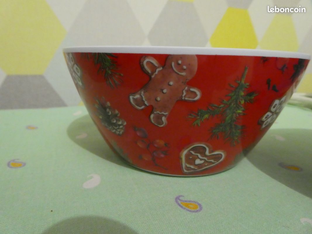 Saladier Porcelaine Noël | Anaïs Cadeaux Nemours