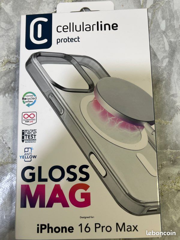 Coque Cellular Line GLOSSMAGIPH16PRMT IPHONE GLOSS MAG