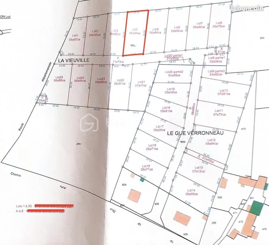 Terrain 684 m² · à Bonneval · 50 100 €