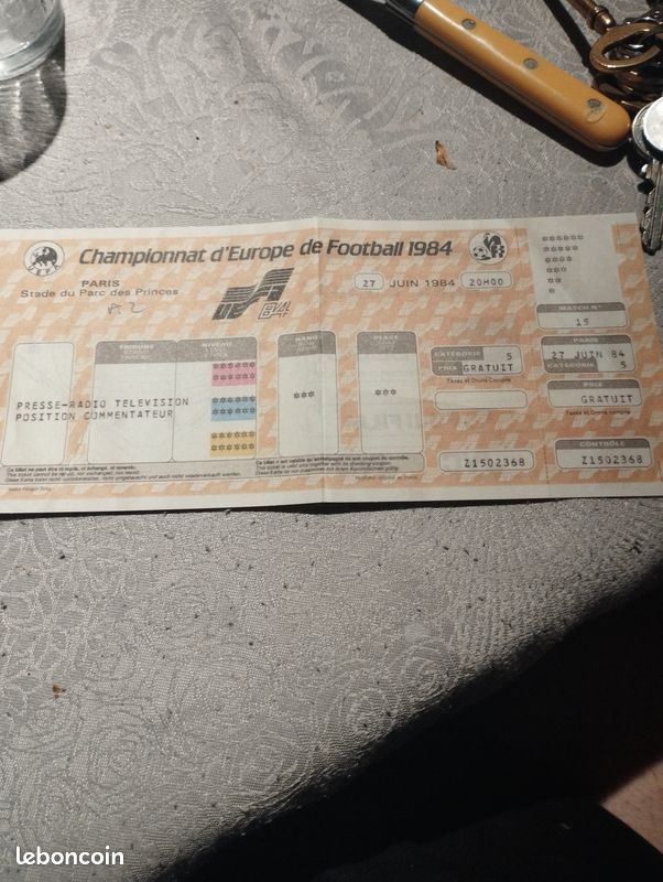 RARE / TICKET Billet Concert - Jean Jacques Goldman Live A Paris