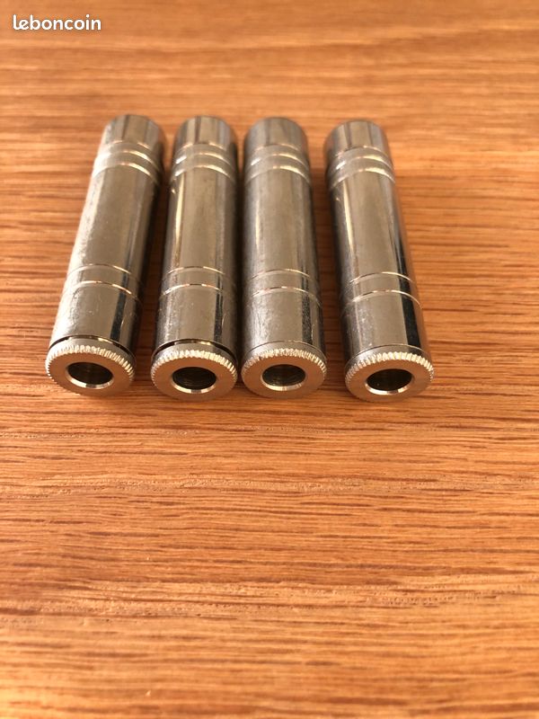 Jack 6,35 metal stereo lot de 4 (image 1)