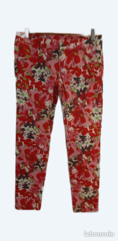 Pantalon fleuri (image 1)