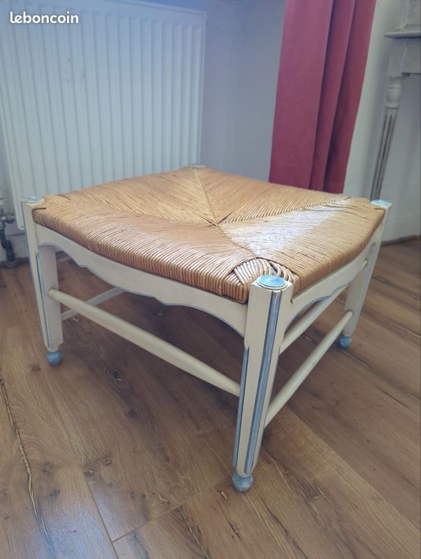2 tabourets en bois peints (image 1)
