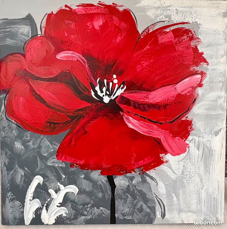 Tableau – Impression sur Toile "COQUELICOT" (image 2)